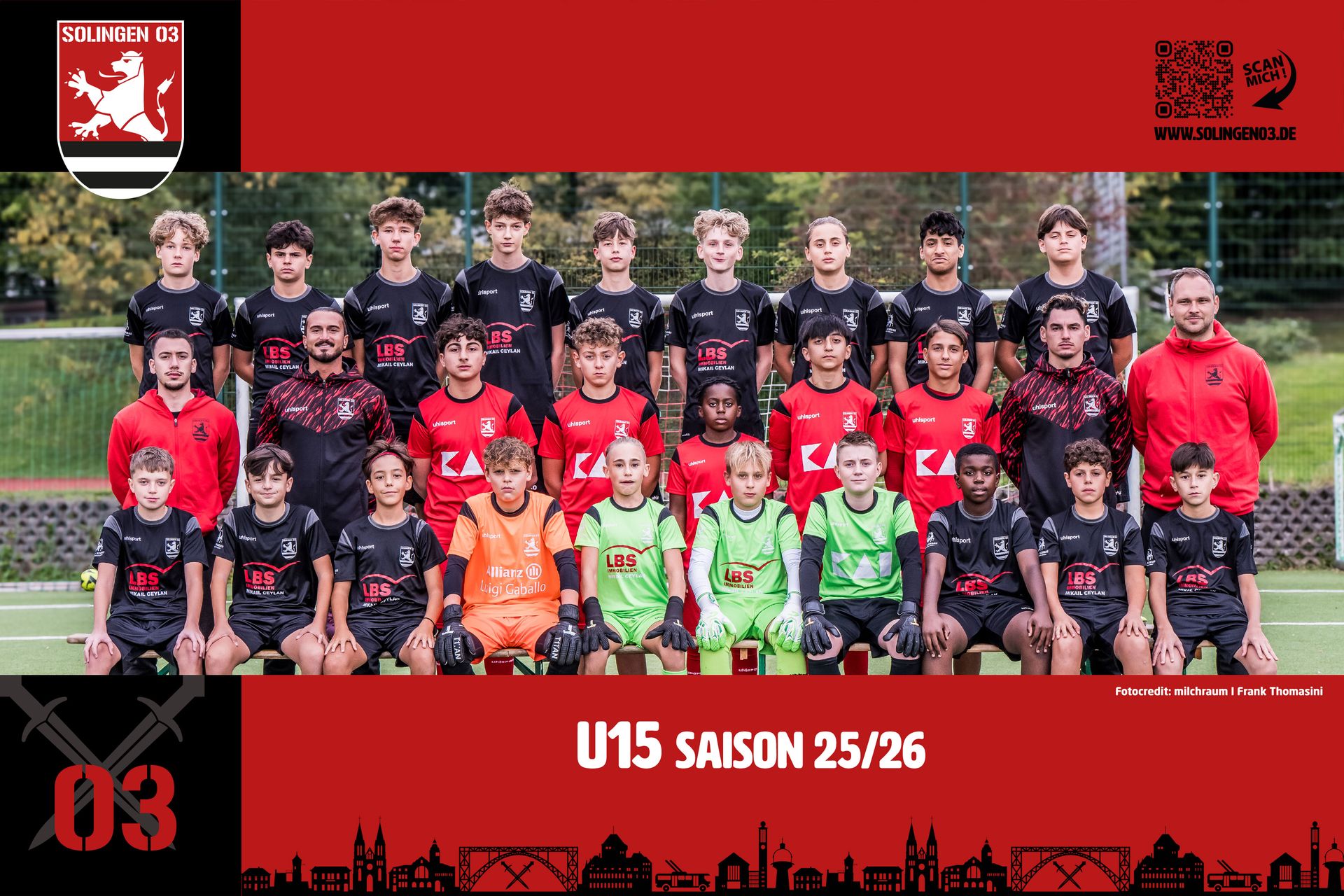 Mannschaftsfoto U15 (Jg. 2011/2012)