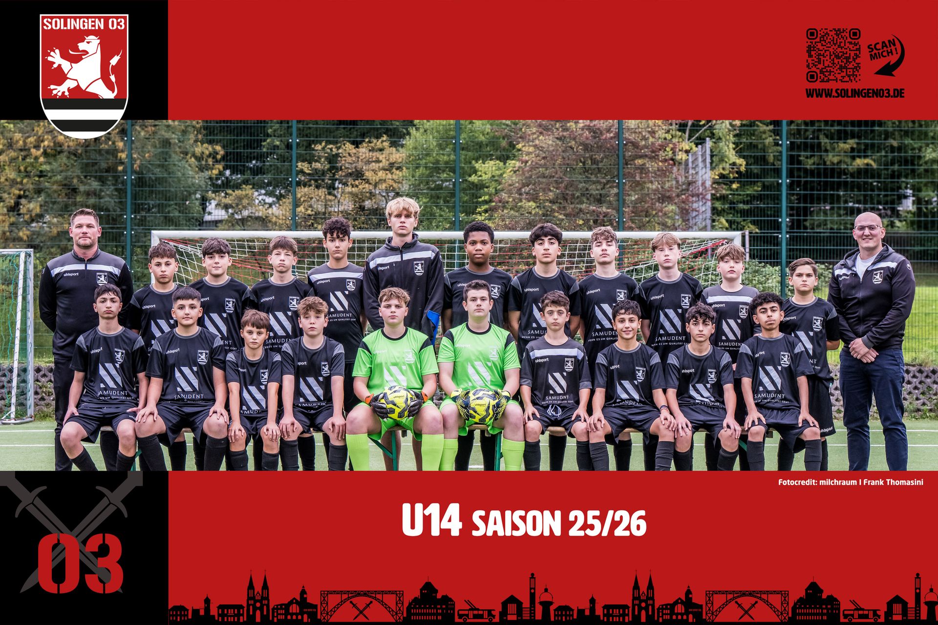 Mannschaftsfoto U14 (Jg. 2012)
