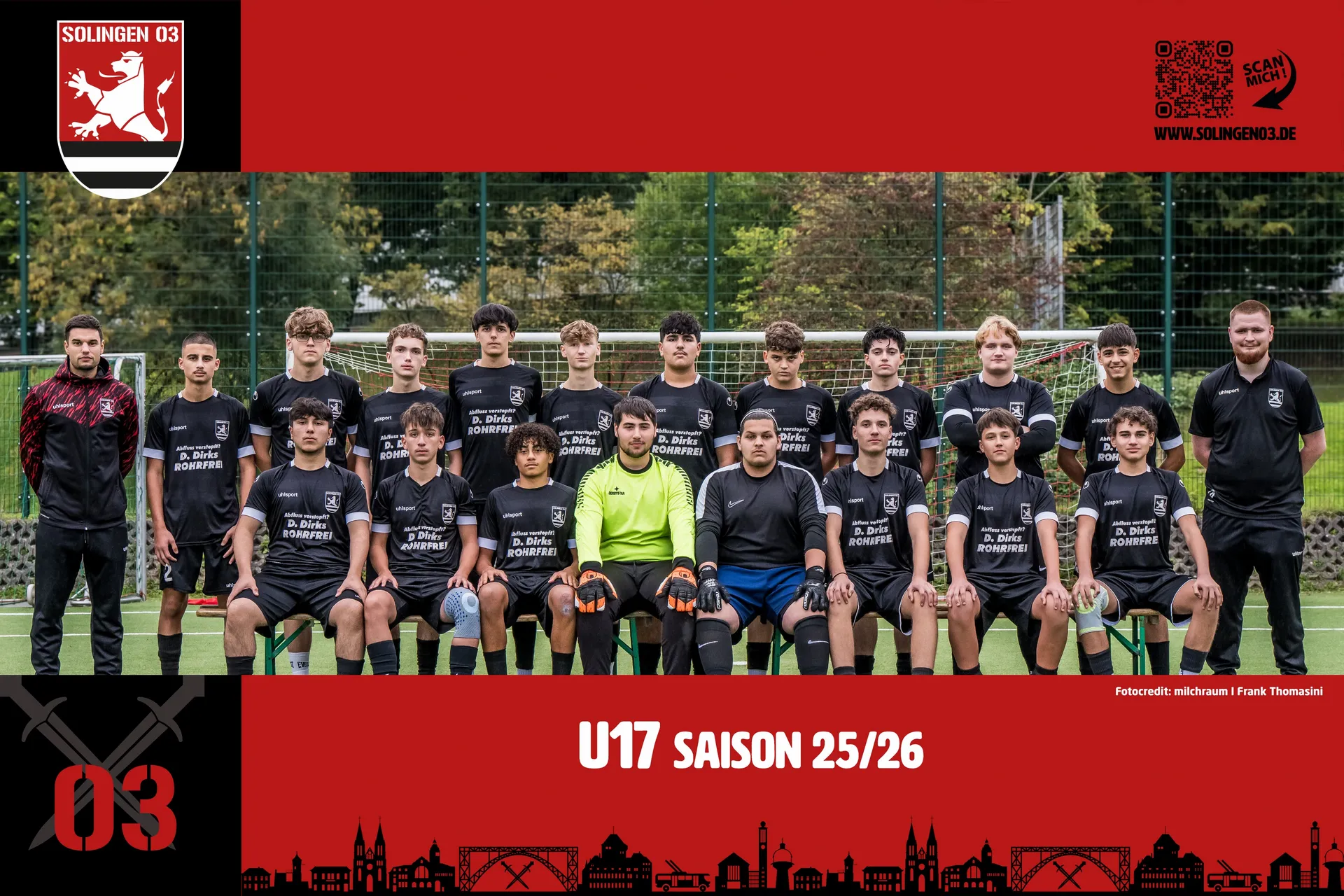 Mannschaftsfoto U17 (Jg. 2009/2010)