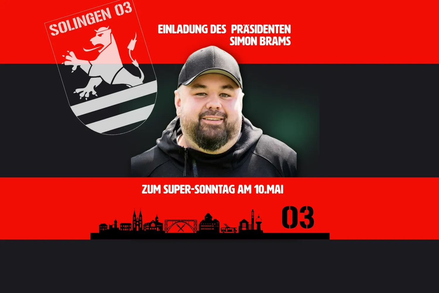Einladung vom 1. Vorsitzenden Simon Brams
