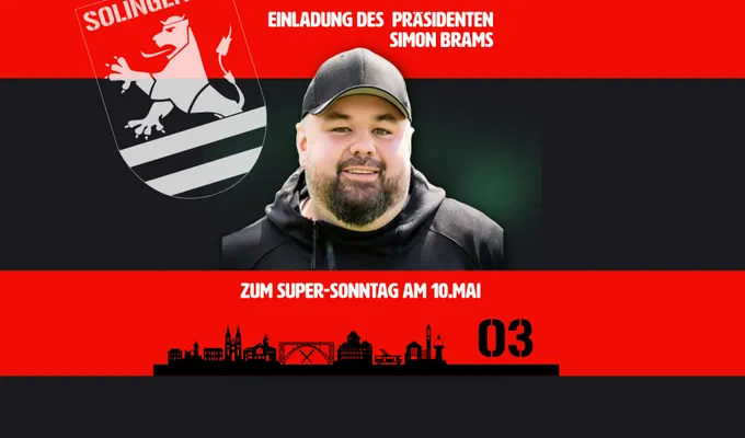 Einladung vom 1. Vorsitzenden Simon Brams