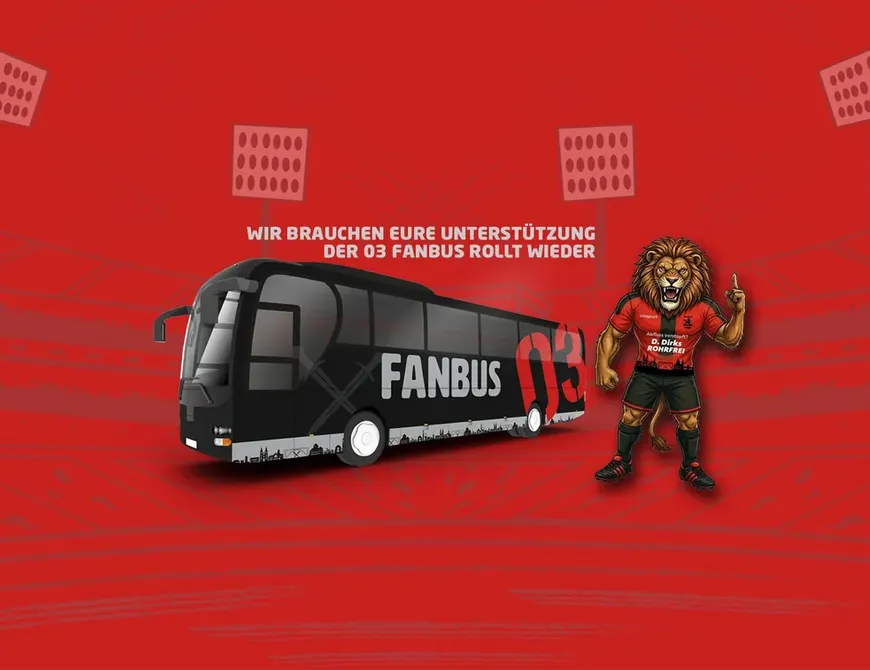 DER FANBUS ROLLT ZUM GROTENBURG STADION