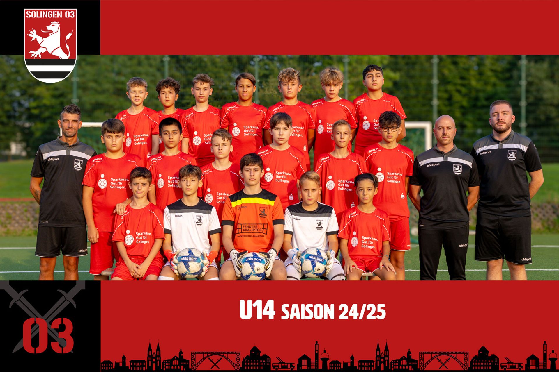 Mannschaftsfoto U14 (Jg. 2011)